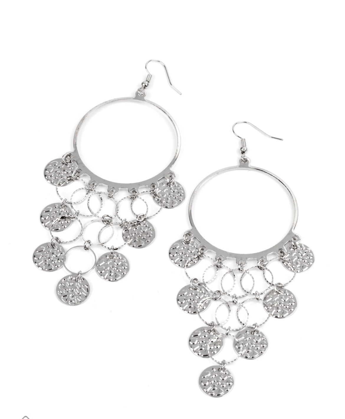 Chime High Silver Earrings